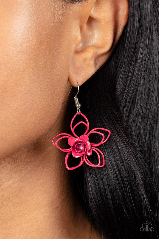 Botanical Bonanza Pink Earrings - Jewelry by Bretta - Jewelry by Bretta