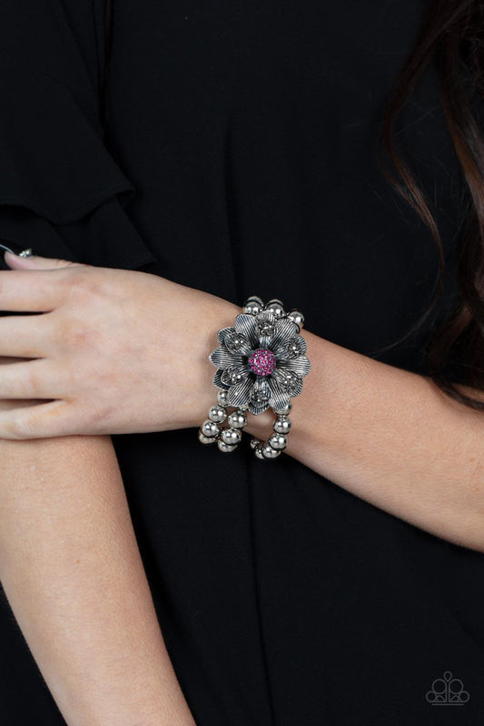 Botanical Bravado Pink Bracelet - Jewelry by Bretta - Jewelry by Bretta