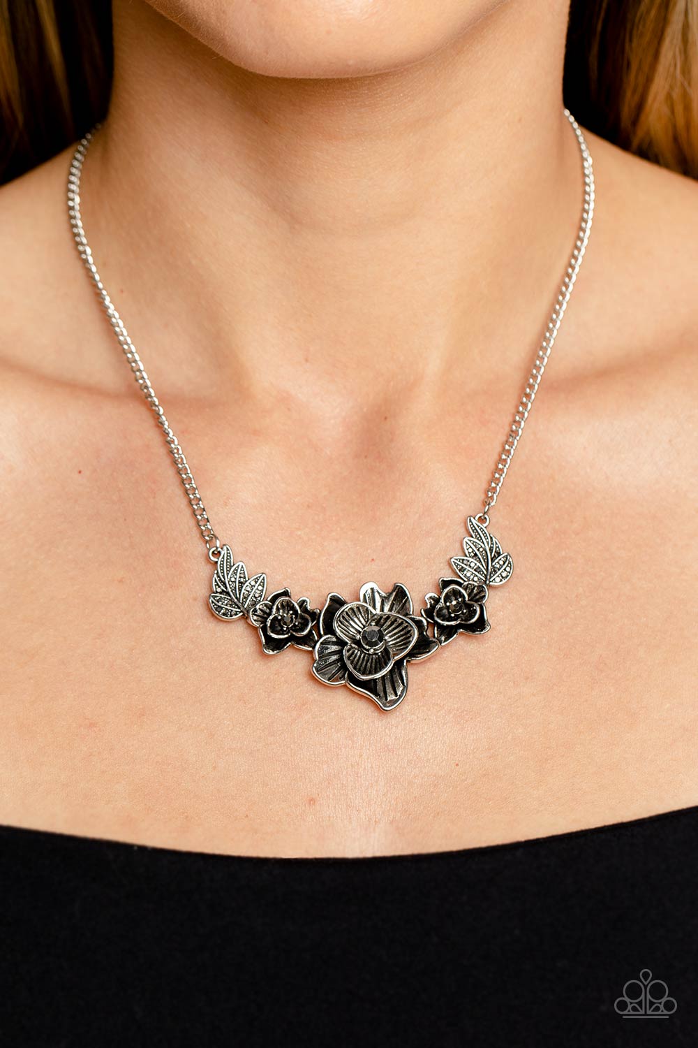 Botanical Breeze Silver Necklace - Jewelry by Bretta - Jewelry by Bretta