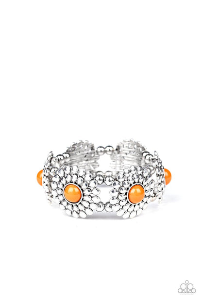 Bountiful Blossoms - Orange Bracelet - Jewelry By Bretta - Jewelry by Bretta