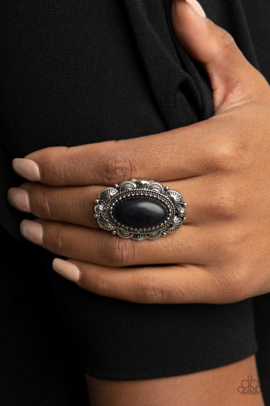 Bring Down The RANCH House Black Ring - Jewelry by Bretta - Jewelry by Bretta