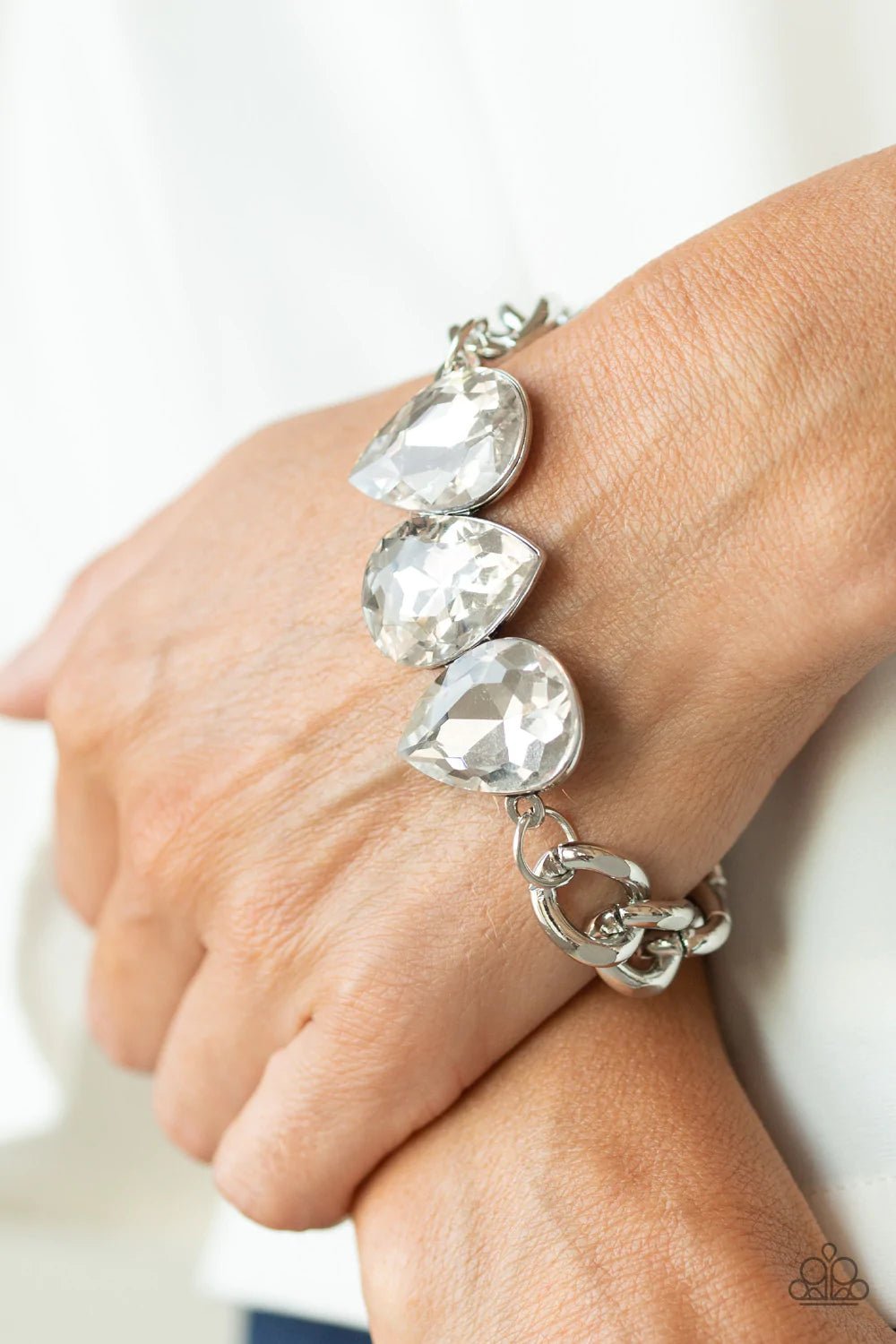 Bring Your Own Bling White Bracelet - Jewelry by Bretta - Jewelry by Bretta