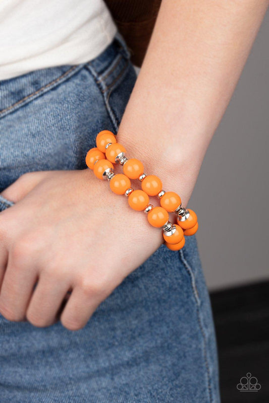 Bubble Blast Off Orange Bracelets - Jewelry by Bretta - Jewelry by Bretta