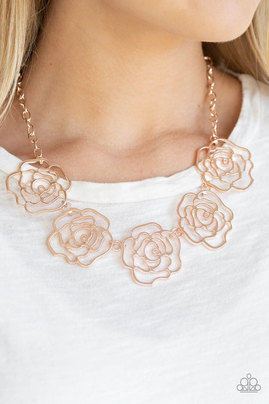 Budding Beauty Rose Gold Necklace - Jewelry by Bretta - Jewelry by Bretta
