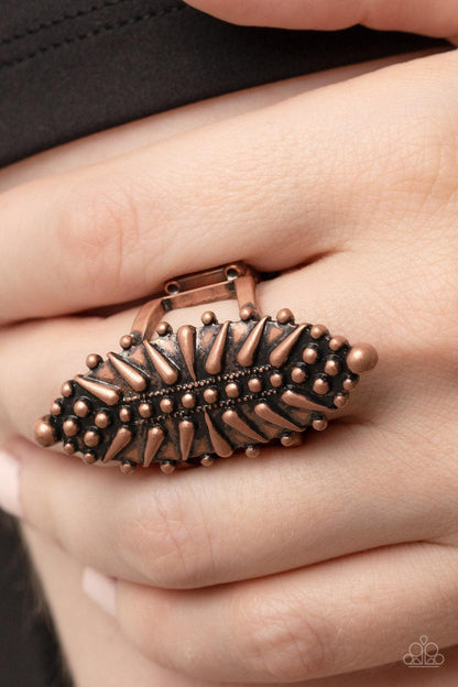 Bump, Set, Spike! Copper Ring - Jewelry by Bretta - Jewelry by Bretta