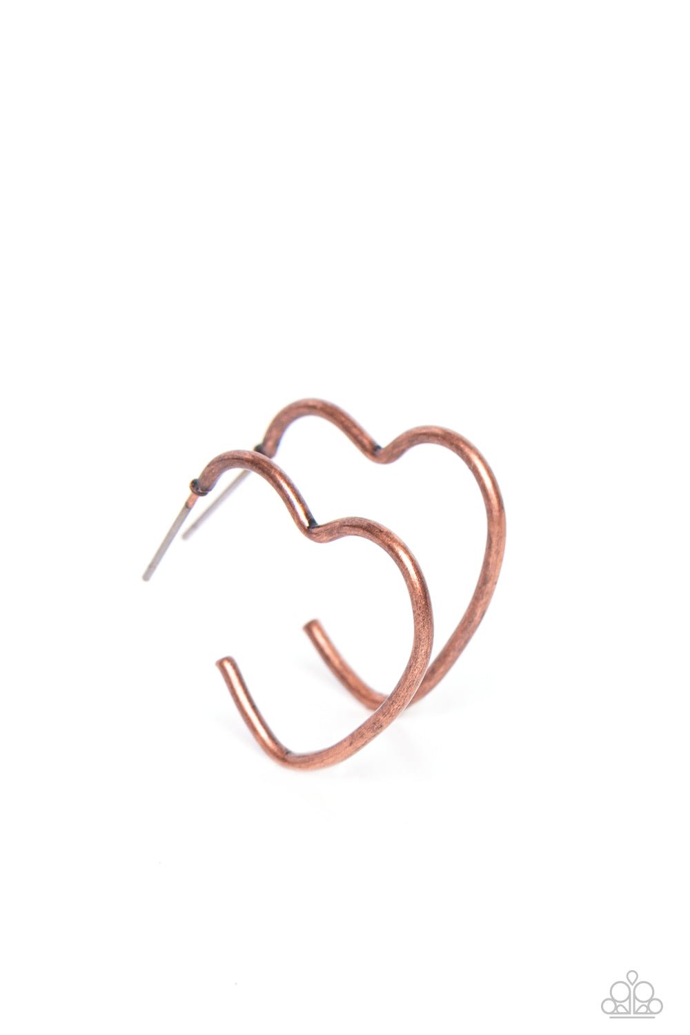 Burnished Beau Copper Heart Hoop Earrings - Jewelry by Bretta - Jewelry by Bretta