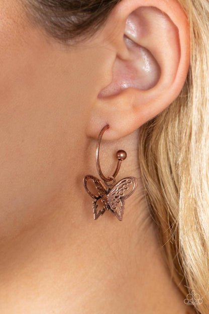 Butterfly Freestyle Copper Earrings - Jewelry by Bretta - Jewelry by Bretta