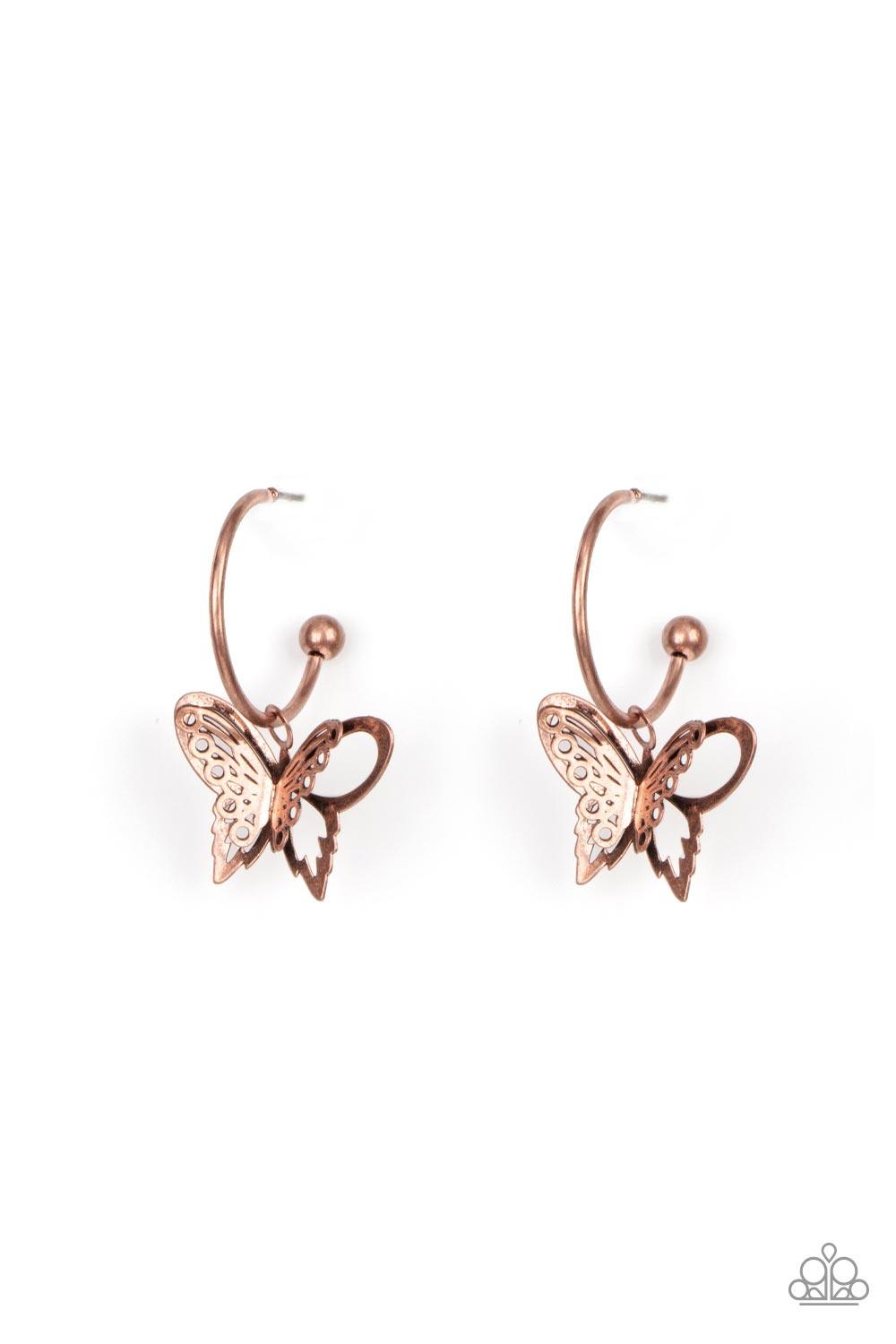 Butterfly Freestyle Copper Earrings - Jewelry by Bretta - Jewelry by Bretta