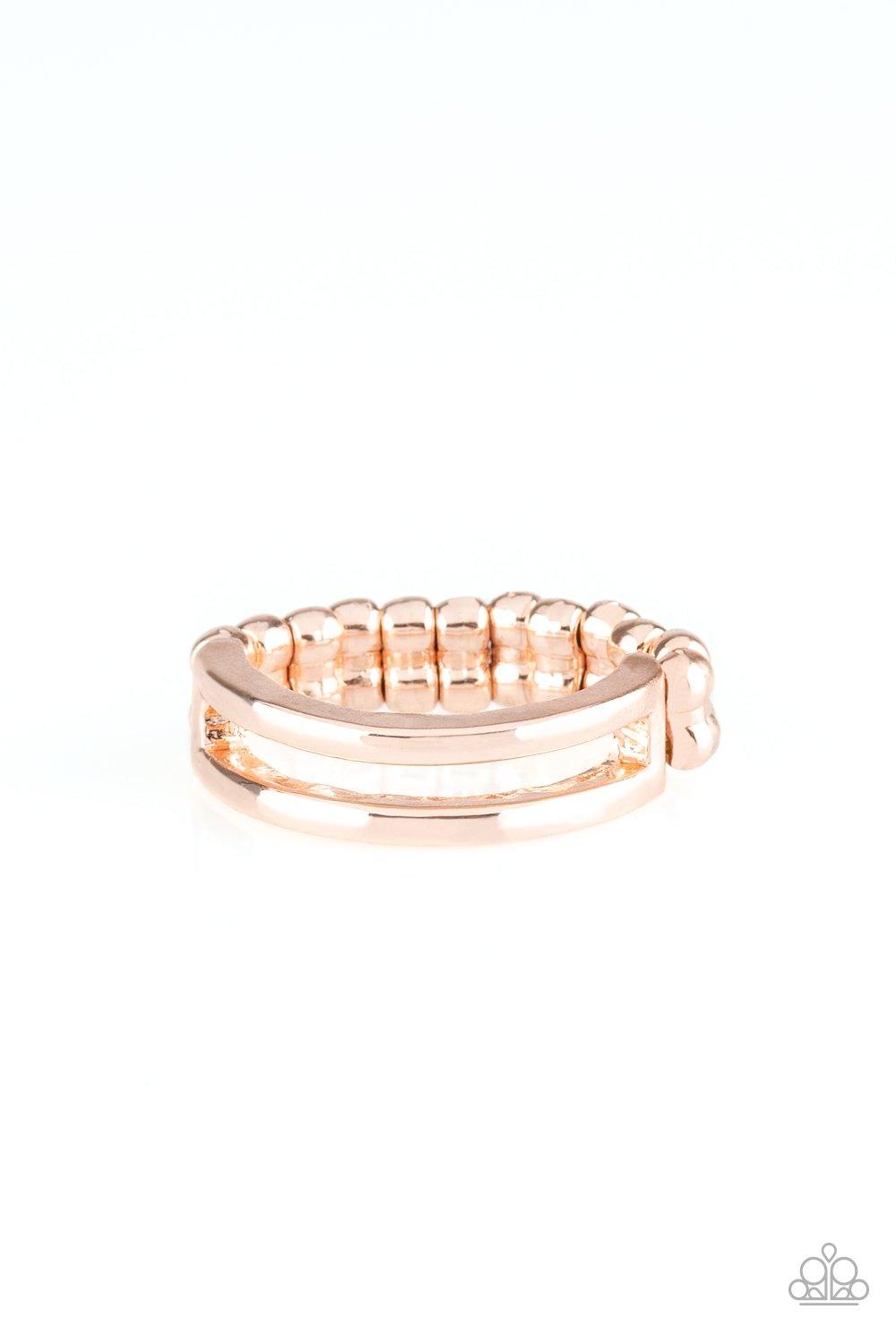 Paparazzi Accessories-I Need Space - Rose Gold Ring