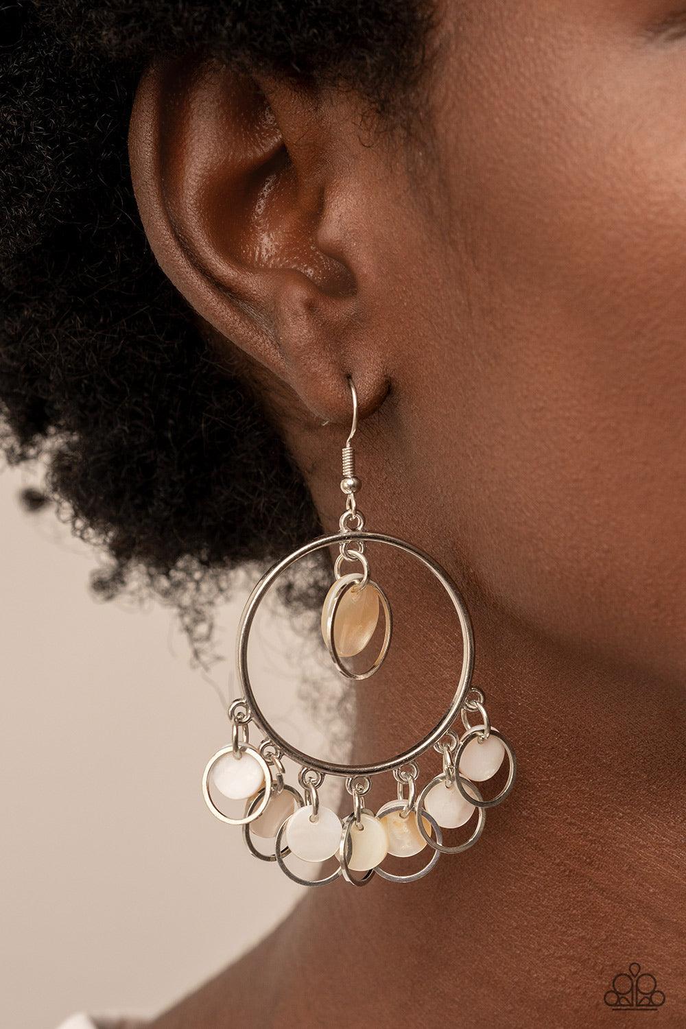 Cabana Charm White Earrings - Jewelry by Bretta - Jewelry by Bretta