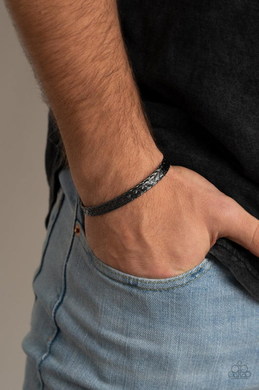 Cable Couture Black Bracelet - Jewelry by Bretta - Jewelry by Bretta