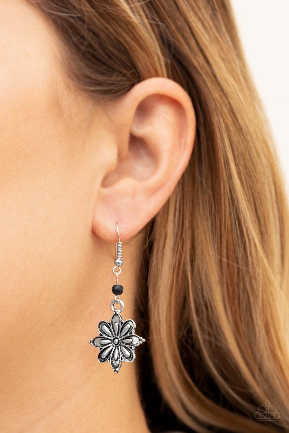 CACTUS BLOSSOM Black Earrings - Jewelry By Bretta - Jewelry by Bretta