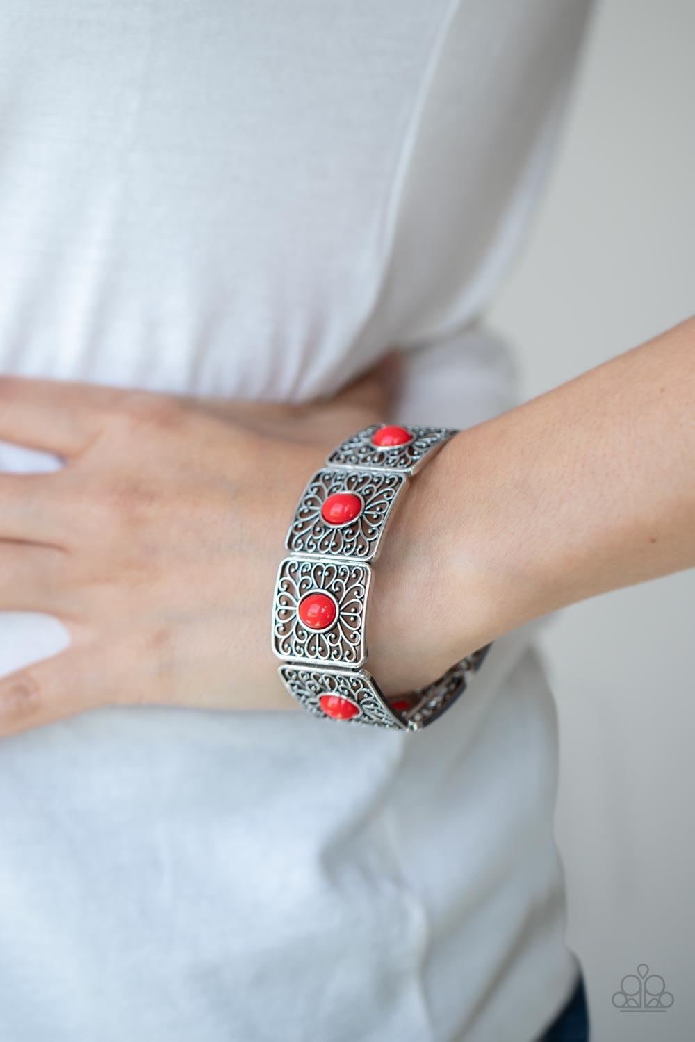 Cakewalk Dancing Red Bracelet - Jewelry by Bretta - Jewelry by Bretta