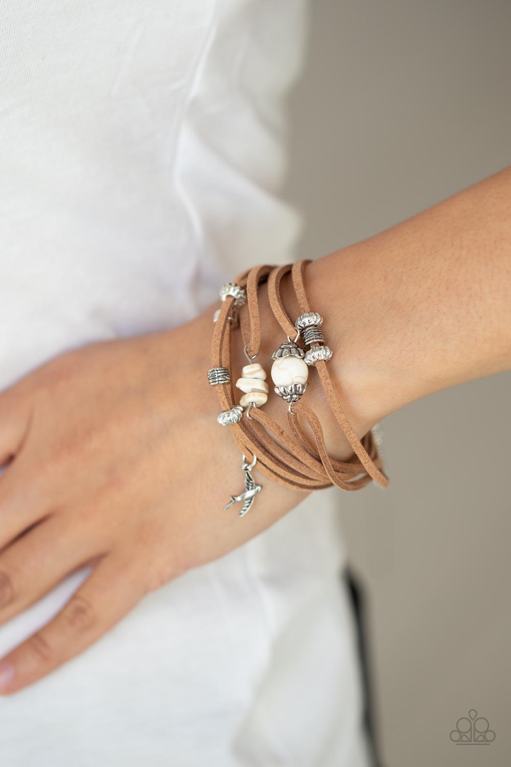 Canyon Flight White Bracelet - Jewelry by Bretta - Jewelry by Bretta