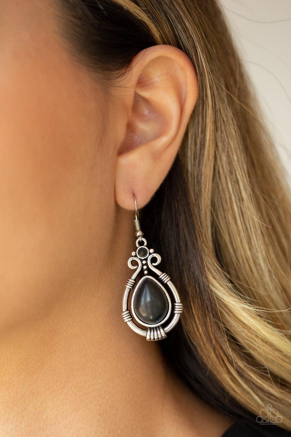 Canyon Scene Black Earrings - Jewelry by Bretta - Jewelry by Bretta