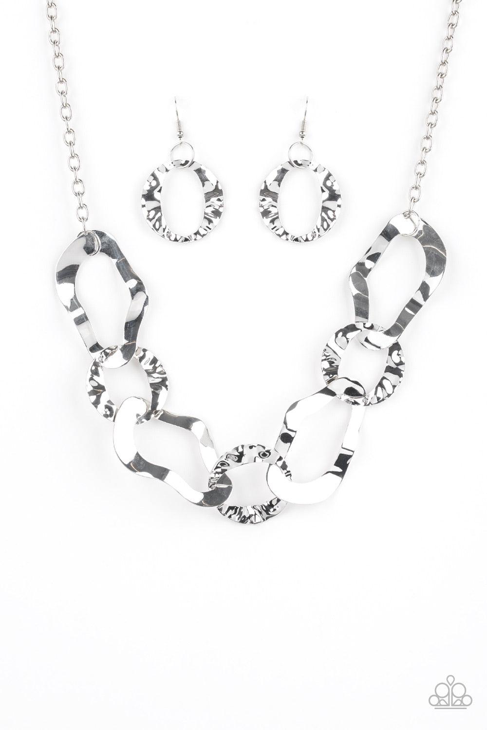 Capital Contour Silver Necklace - Jewelry by Bretta - Jewelry by Bretta