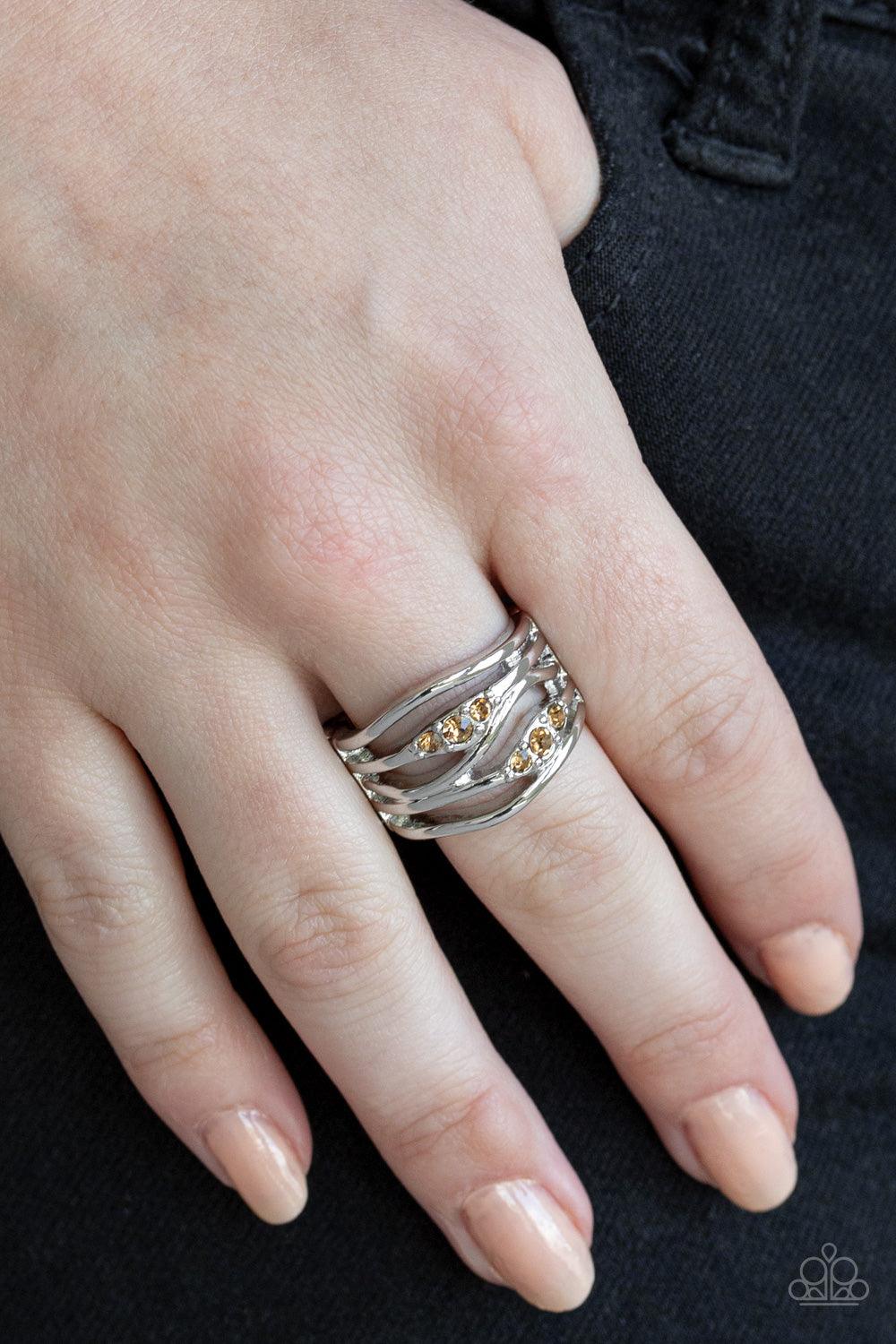 Cash Dash Brown Ring - Jewelry by Bretta - Jewelry by Bretta