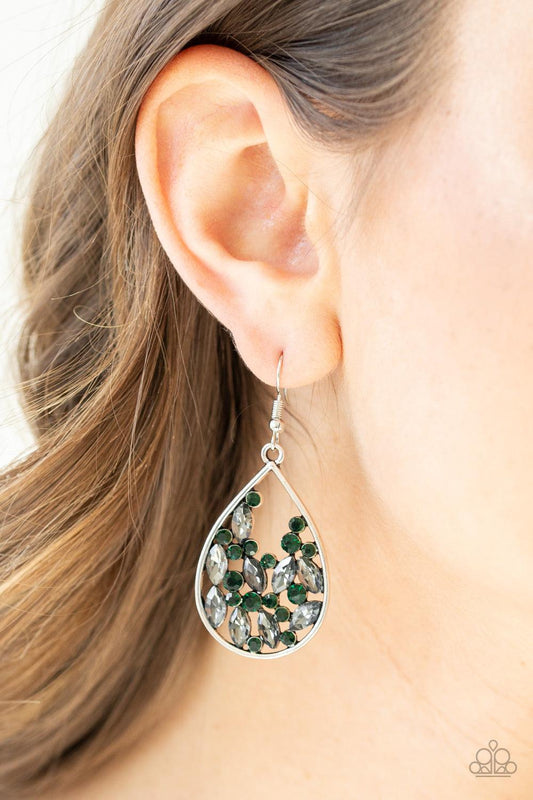 Cash or Crystal? Green Earrings - Jewelry by Bretta - Jewelry by Bretta