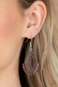 Castle Collection Red Earrings - Jewelry By Bretta - Jewelry by Bretta