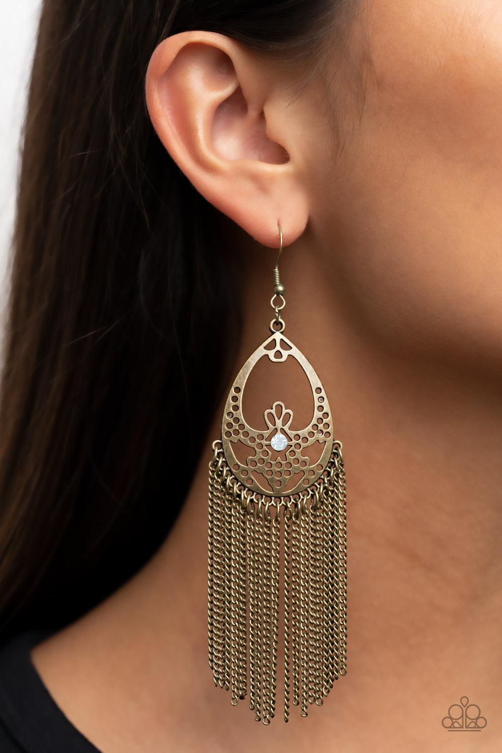 Castle Cottage Brass Earrings - Jewelry by Bretta - Jewelry by Bretta