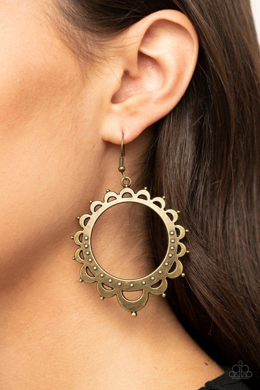 Casually Capricious Brass Earrings - Jewelry By Bretta - Jewelry by Bretta