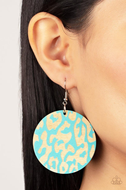 Catwalk Safari Blue Earrings - Jewelry by Bretta - Jewelry by Bretta