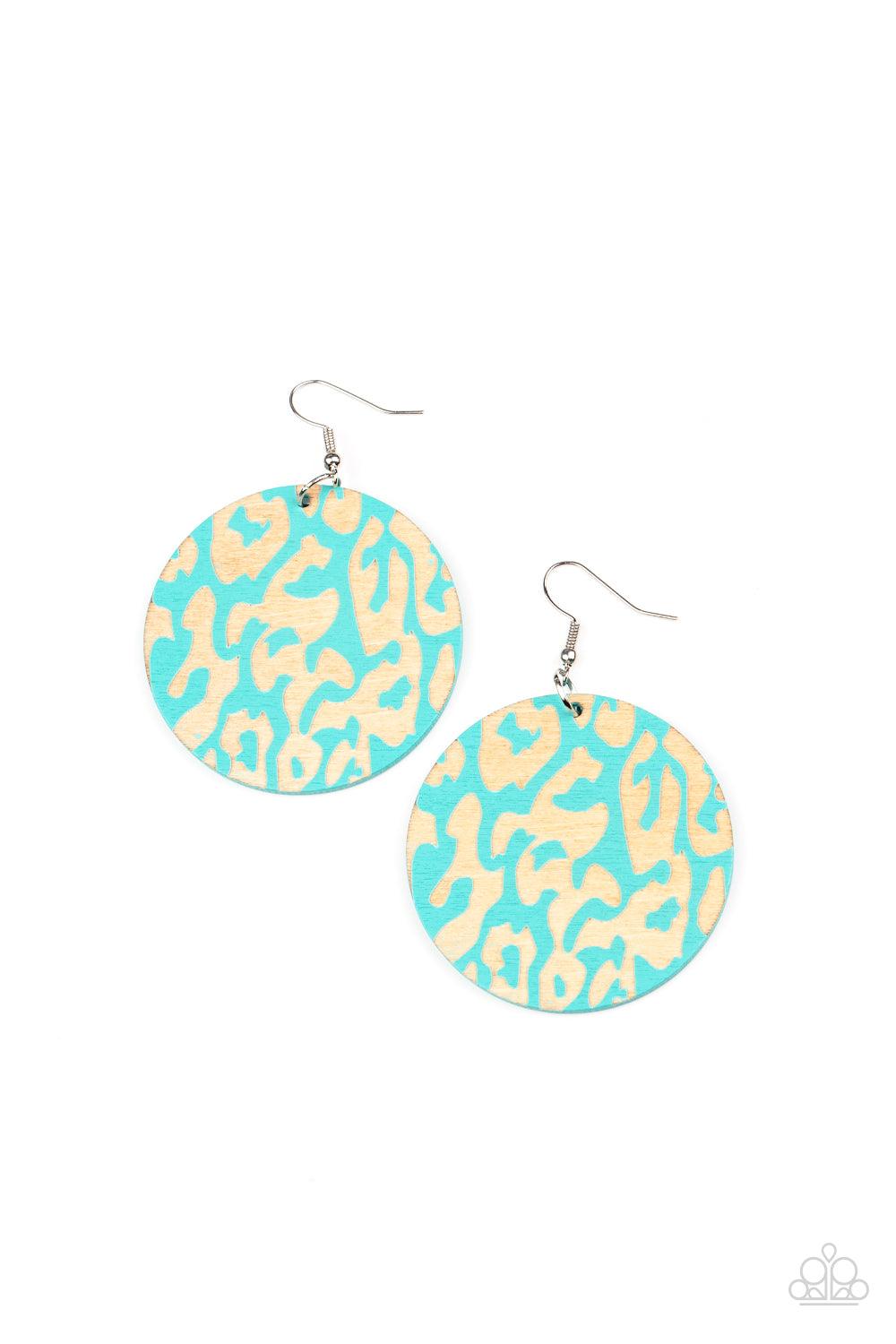 Catwalk Safari Blue Earrings - Jewelry by Bretta - Jewelry by Bretta