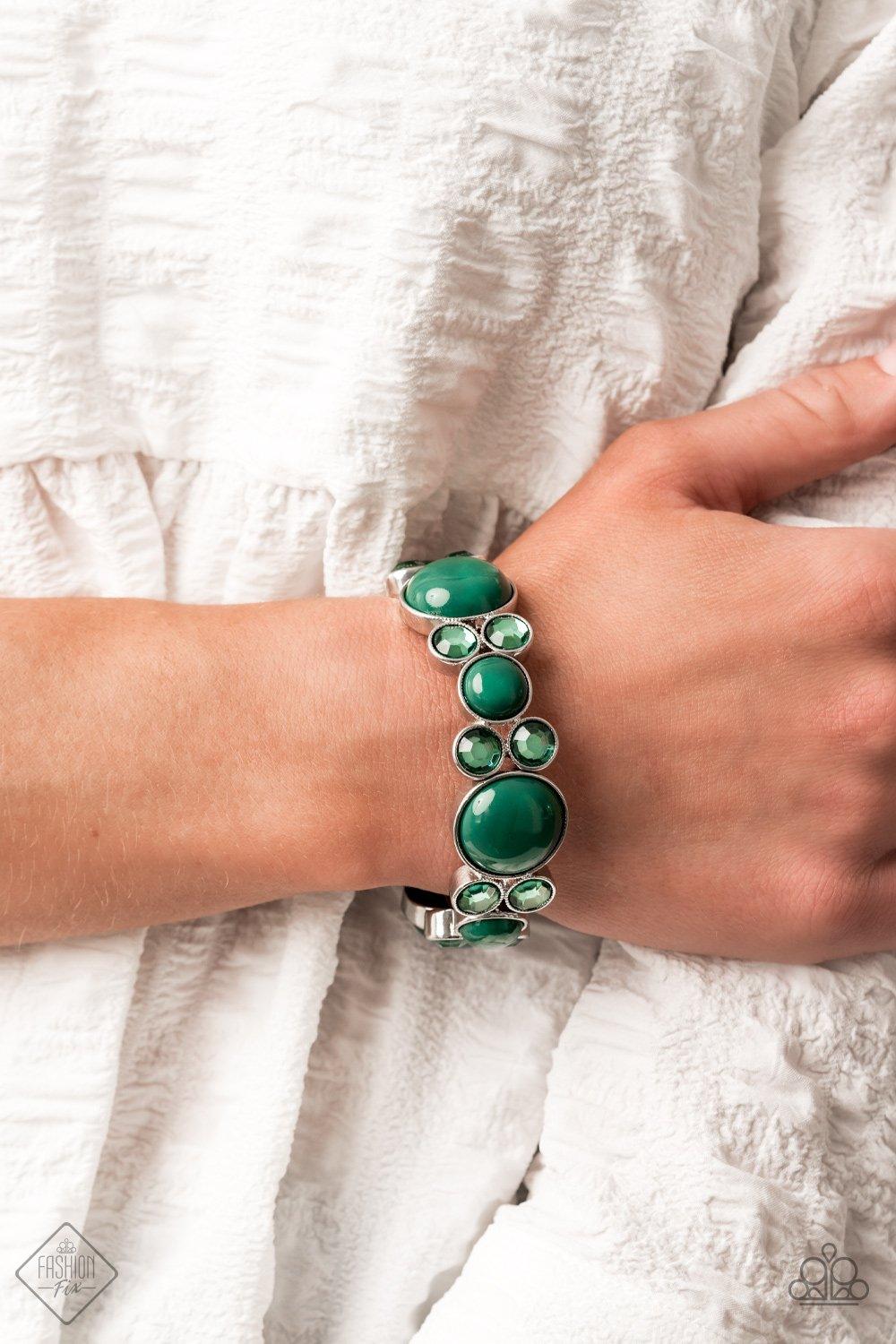 Molten Mogul Green Bracelet - Jewelry by Bretta