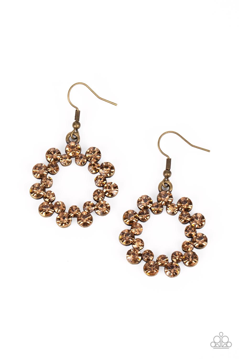 Champagne Bubbles Brass Earrings - Jewelry by Bretta - Jewelry by Bretta