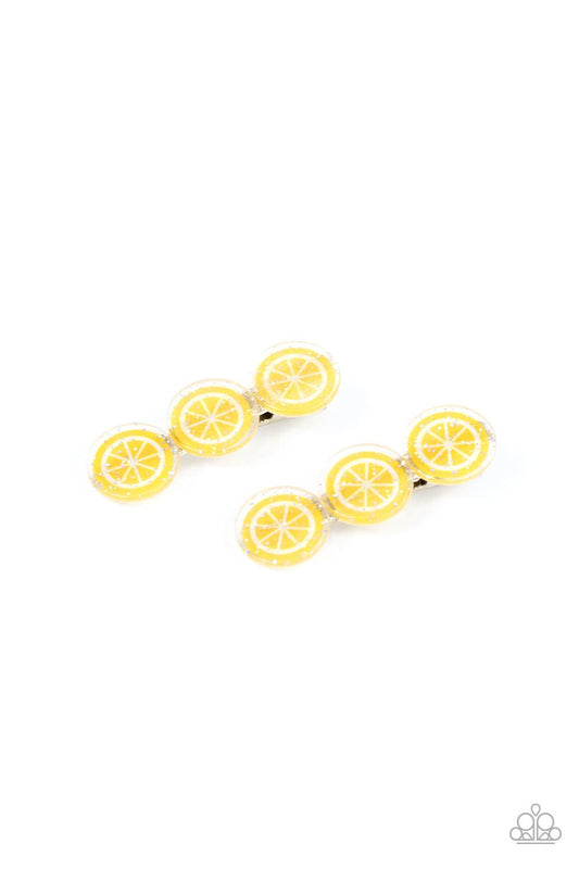 Charismatically Citrus Yellow Hair Clip - Jewelry by Bretta - Jewelry by Bretta