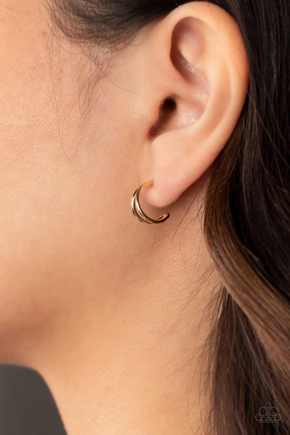 Charming Crescents Gold Hoop Earrings - Jewelry by Bretta - Jewelry by Bretta