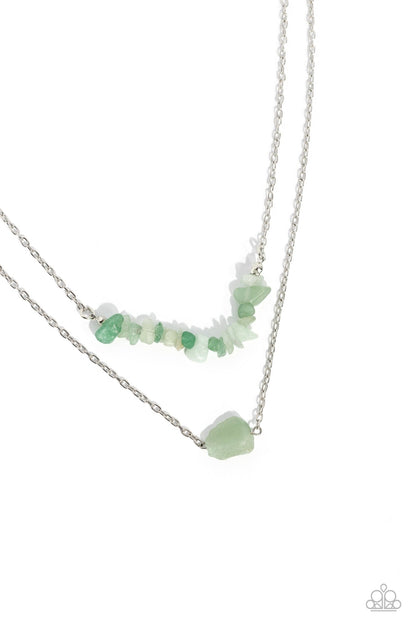 Chiseled Caliber Green Necklace - Jewelry by Bretta - Jewelry by Bretta