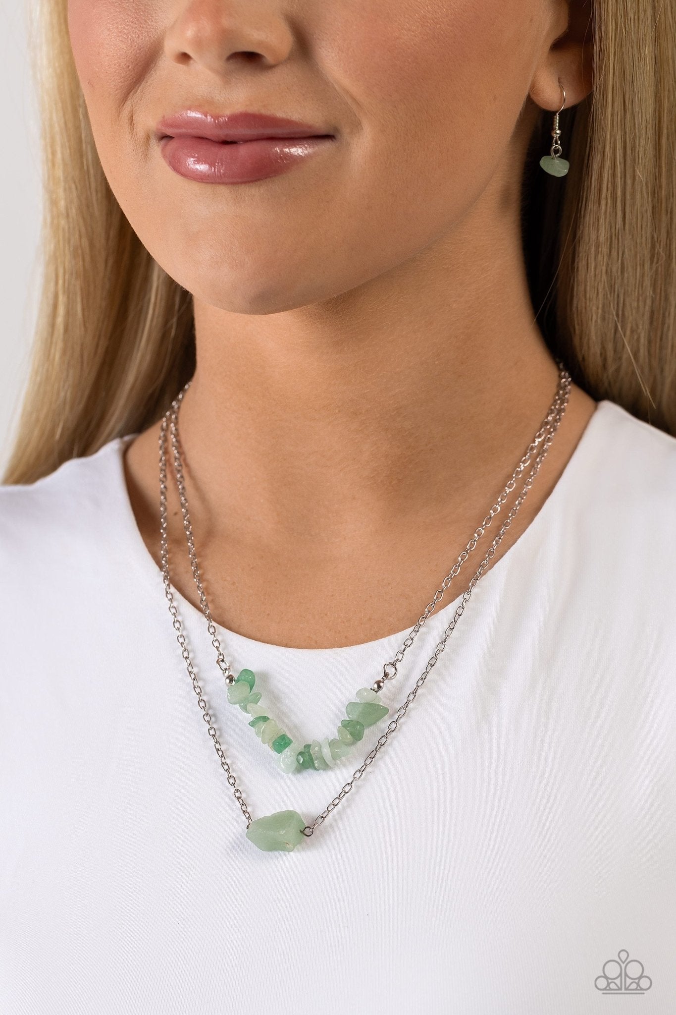 Chiseled Caliber Green Necklace - Jewelry by Bretta - Jewelry by Bretta