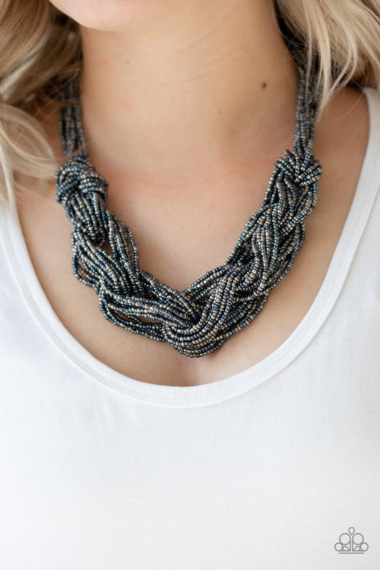 City Catwalk Blue Necklace - Jewelry by Bretta - Jewelry by Bretta