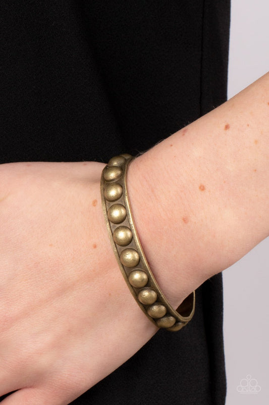 Clear as STUD Brass Bracelet - Jewelry by Bretta - Jewelry by Bretta