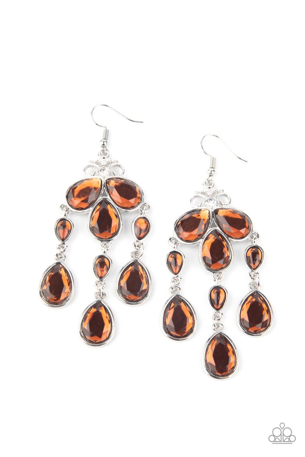 Clear The HEIR Brown Earrings - Jewelry by Bretta - Jewelry by Bretta