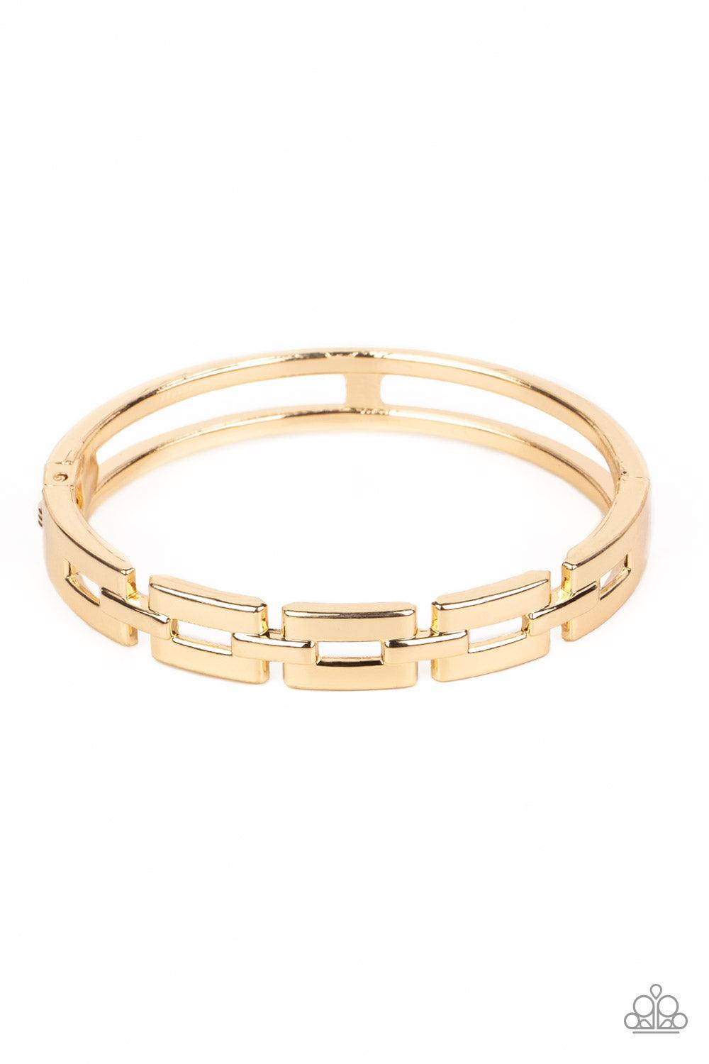 Closed Circuit Strategy Gold Bracelet - Jewelry by Bretta - Jewelry by Bretta