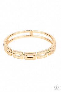Closed Circuit Strategy Gold Bracelet - Jewelry by Bretta - Jewelry by Bretta
