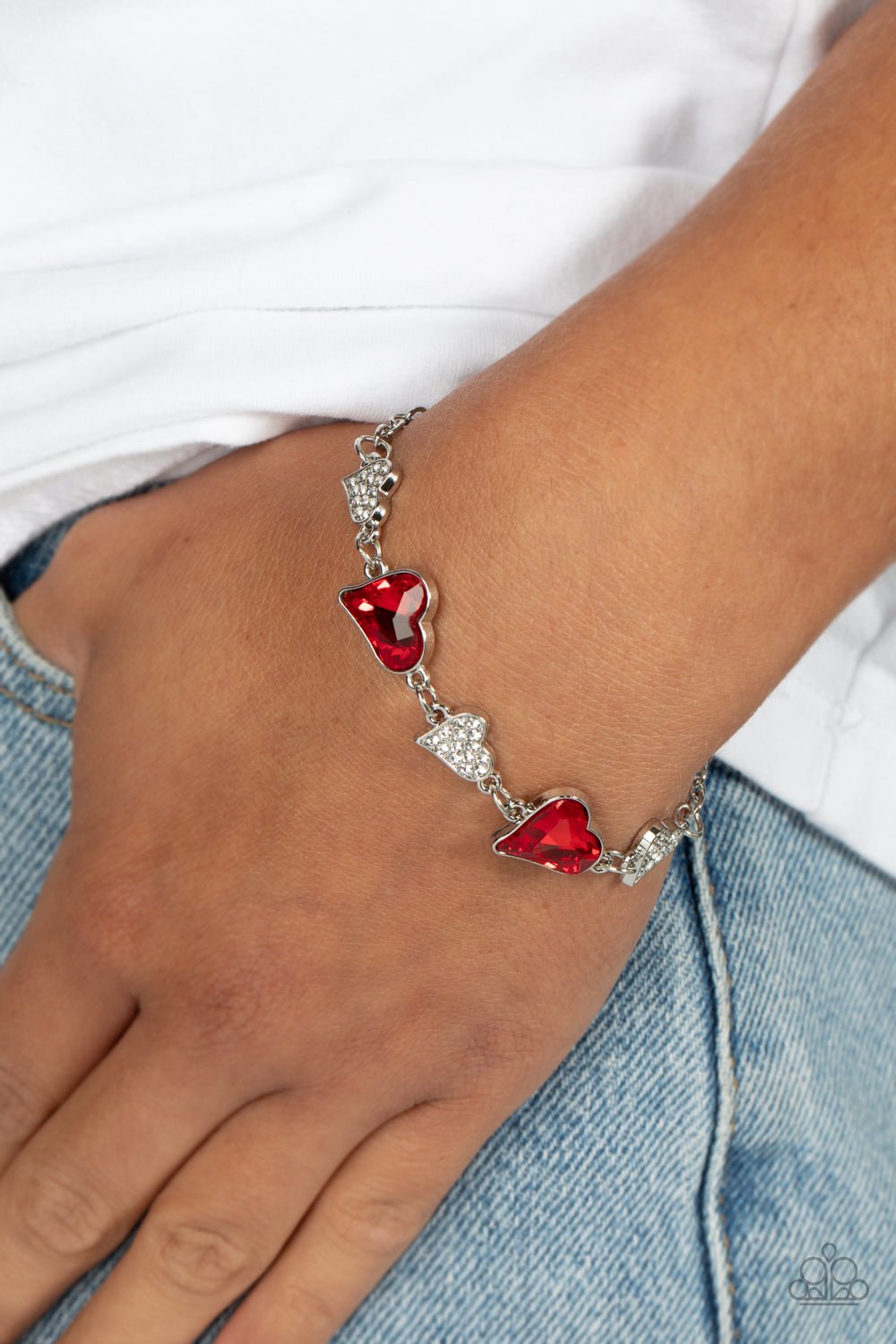 Cluelessly Crushing Red Heart Bracelet - Jewelry by Bretta - Jewelry by Bretta