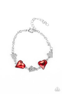 Cluelessly Crushing Red Heart Bracelet - Jewelry by Bretta - Jewelry by Bretta
