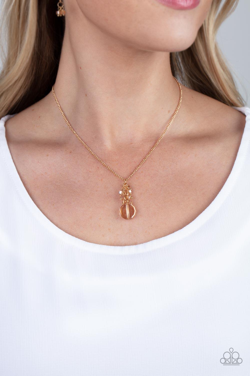 Clustered Candescence Gold Necklace - Jewelry by Bretta - Jewelry by Bretta