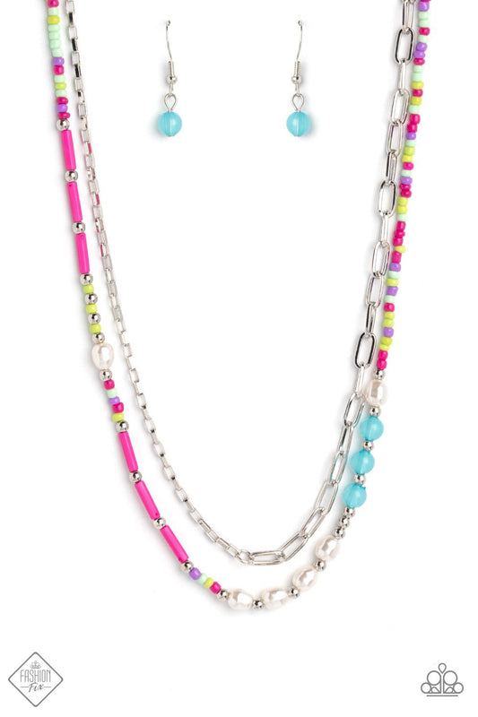 Coastal Composition Pink Necklace - Jewelry by Bretta - Jewelry by Bretta