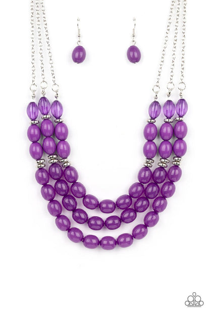 Coastal Cruise Purple Necklace - Jewelry by Bretta - Jewelry by Bretta