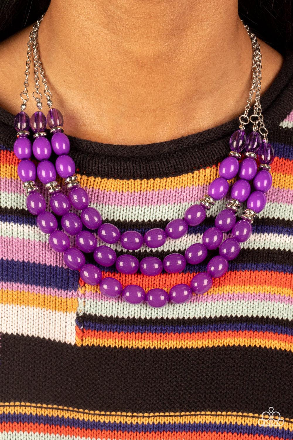 Coastal Cruise Purple Necklace - Jewelry by Bretta - Jewelry by Bretta