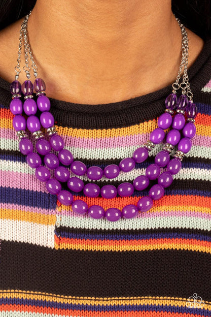 Coastal Cruise Purple Necklace - Jewelry by Bretta - Jewelry by Bretta