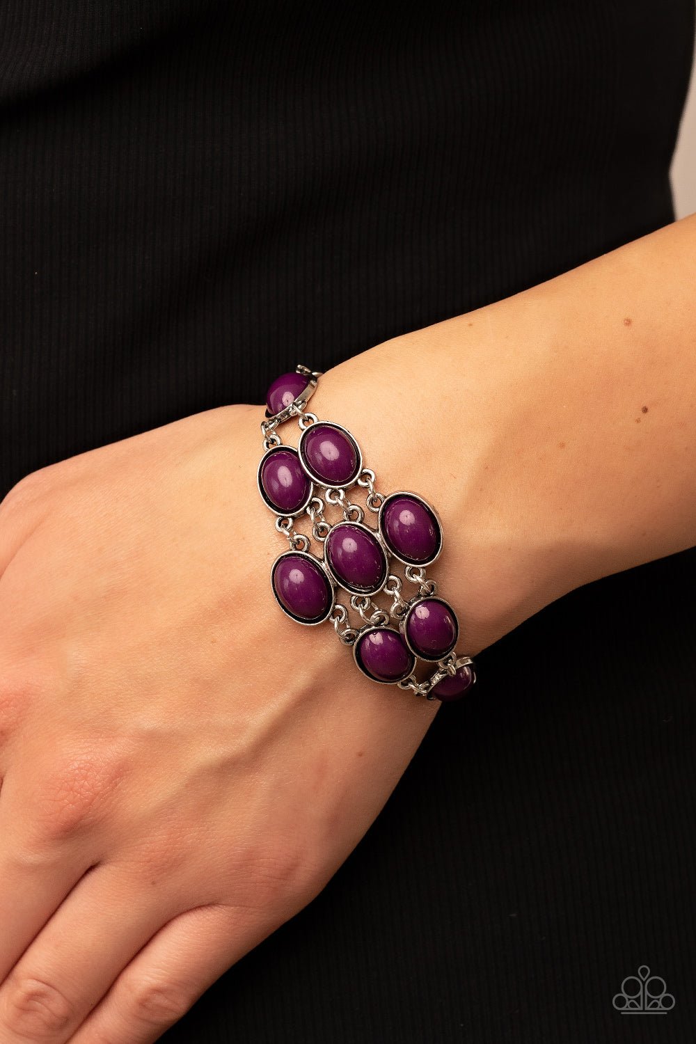 Color Wheel Garden Purple Bracelet - Jewelry by Bretta - Jewelry by Bretta