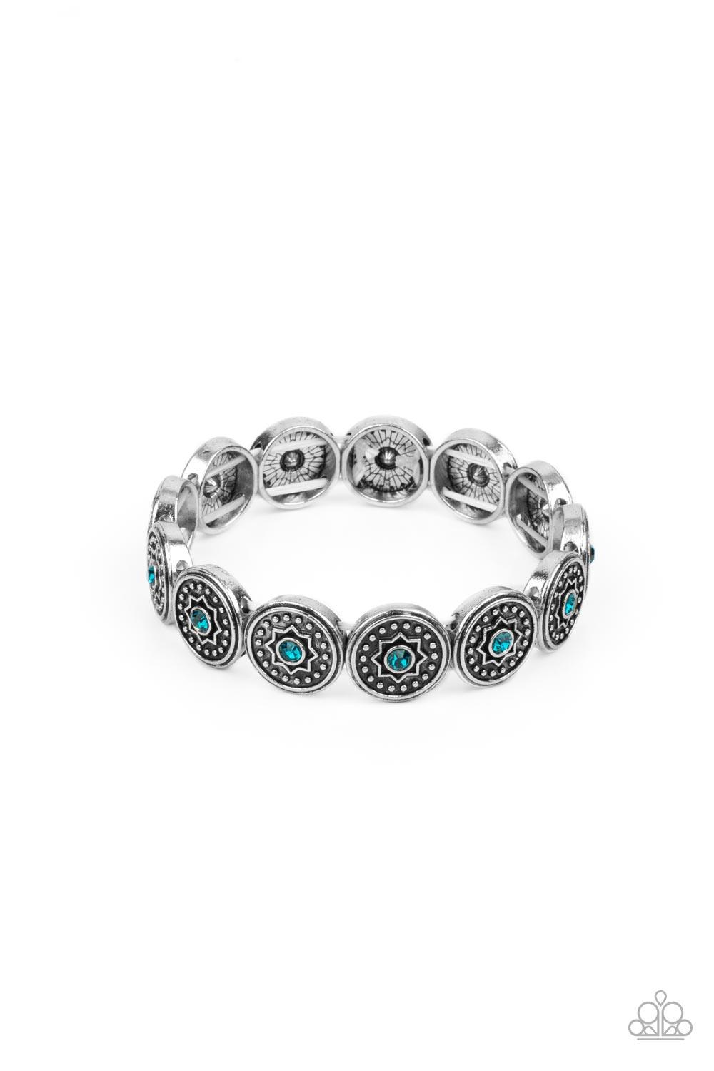 colorfully celestial blue bracelet