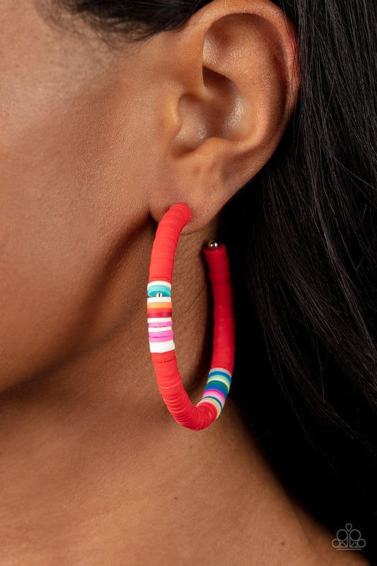 Colorfully Contagious Red Earrings - Jewelry by Bretta - Jewelry by Bretta