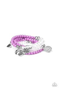 Colorfully Cupid Purple Bracelets - Jewelry By Bretta - Jewelry by Bretta