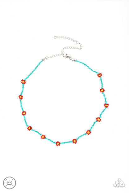 Colorfully Flower Child Blue Necklace - Jewelry by Bretta - Jewelry by Bretta